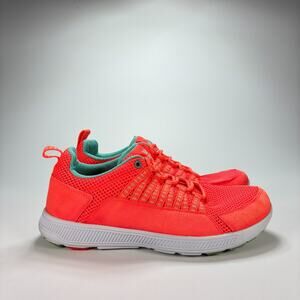 Supra Owen Neon Coral Orange Lace Up Running Athletic Shoe Women's Size 9.5 Rare